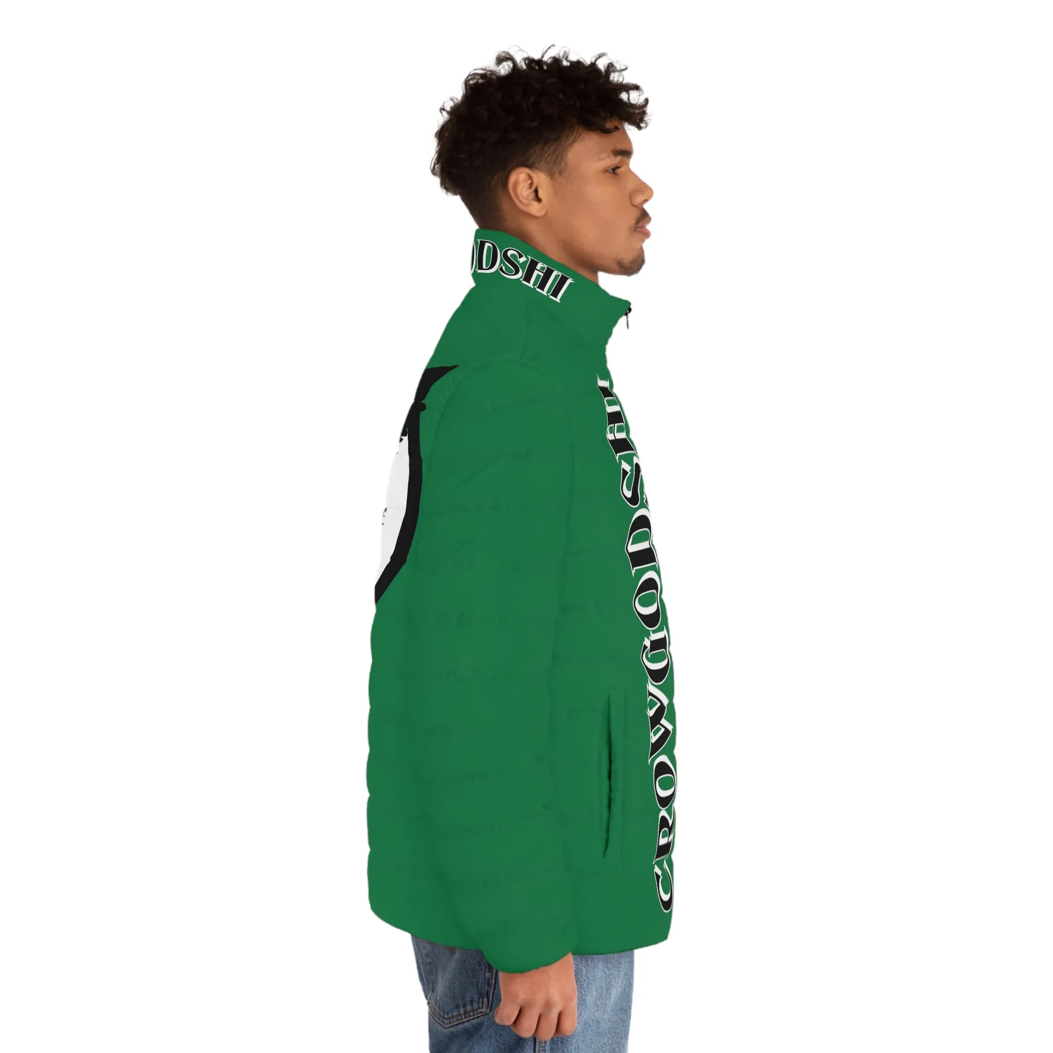 3rd Generation Men's CROWGODSHI Puffer Jacket, DARK GREEN