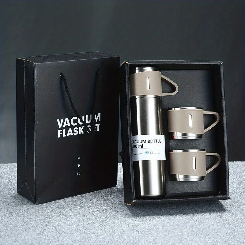 500ml/16.9oz Stainless Steel Vacuum Insulated Thermal Mug - Ideal for Hot and Cold Drinks, Business and Interior Decoration