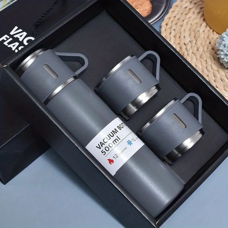 500ml/16.9oz Stainless Steel Vacuum Insulated Thermal Mug - Ideal for Hot and Cold Drinks, Business and Interior Decoration