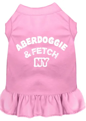 Aberdoggie Ny Screen Print Dress Light Pink 4x (22)