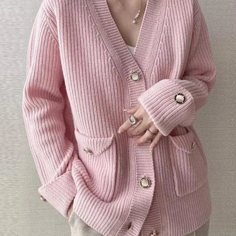 Aiertu New Oversized Women's Sweater Cardigan Jacket Autumn Winter Loose Warm Sweaters Coat Female Casual Knit Sweaters Outerwear