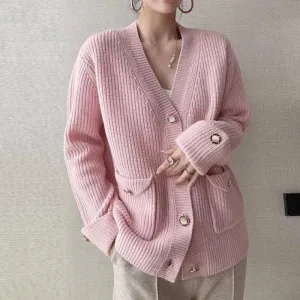 Aiertu New Oversized Women's Sweater Cardigan Jacket Autumn Winter Loose Warm Sweaters Coat Female Casual Knit Sweaters Outerwear