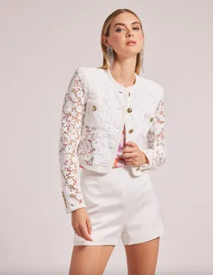 Amber Lace Jacket - White