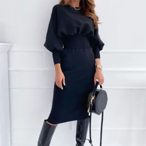 Amy Fashion - Black Pink Bodycon Elegant Office Woman Dresses