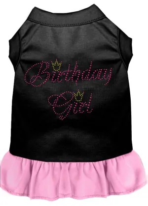 Birthday Girl Rhinestone Dresses Black With Light Pink Lg (14)