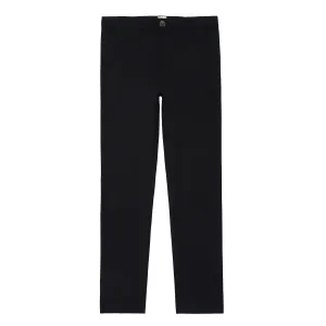 Black Chino Slit Pocket Pants