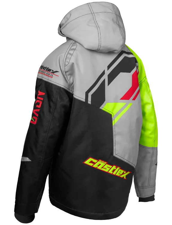 Castle X Code Youth Winter Jacket HiVis Silver