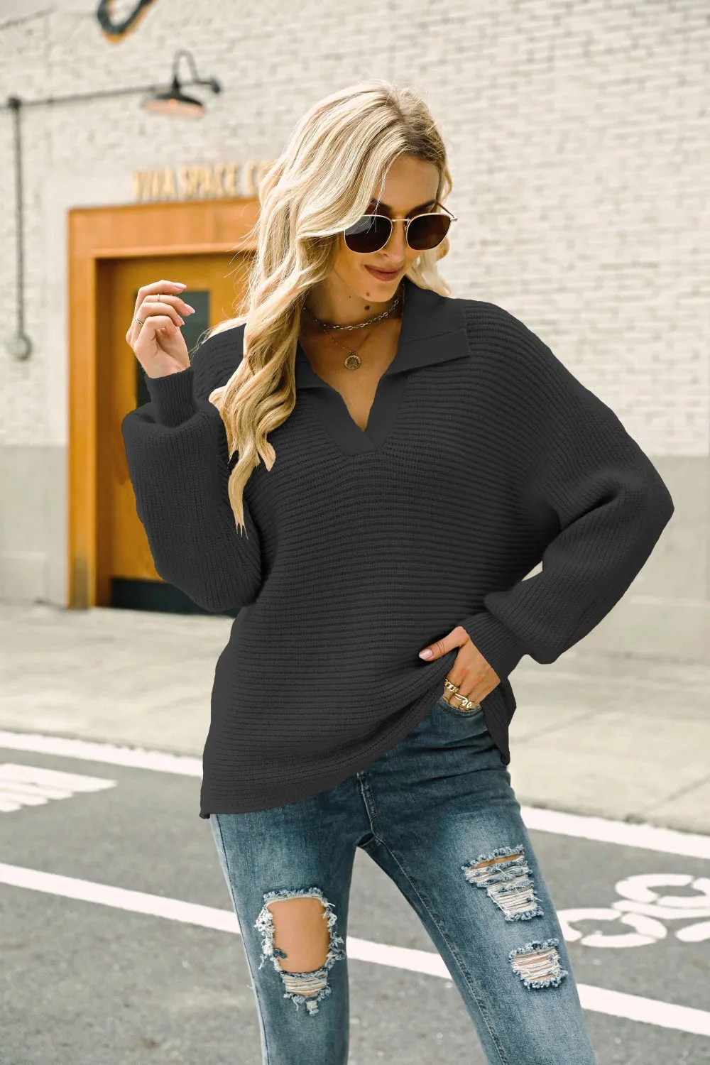 Casual Knitted Plus Sizes Pullover Sweaters