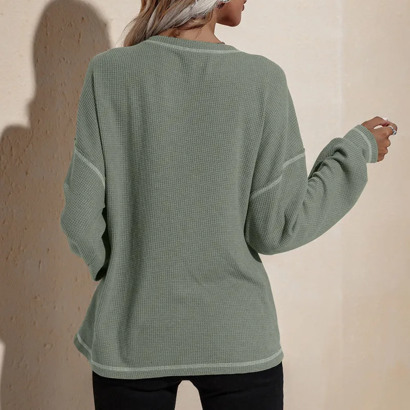 Casual Loose Tunic Sweatshirt