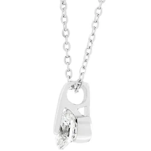 Classic Solitaire Cubic Zirconia Pendant