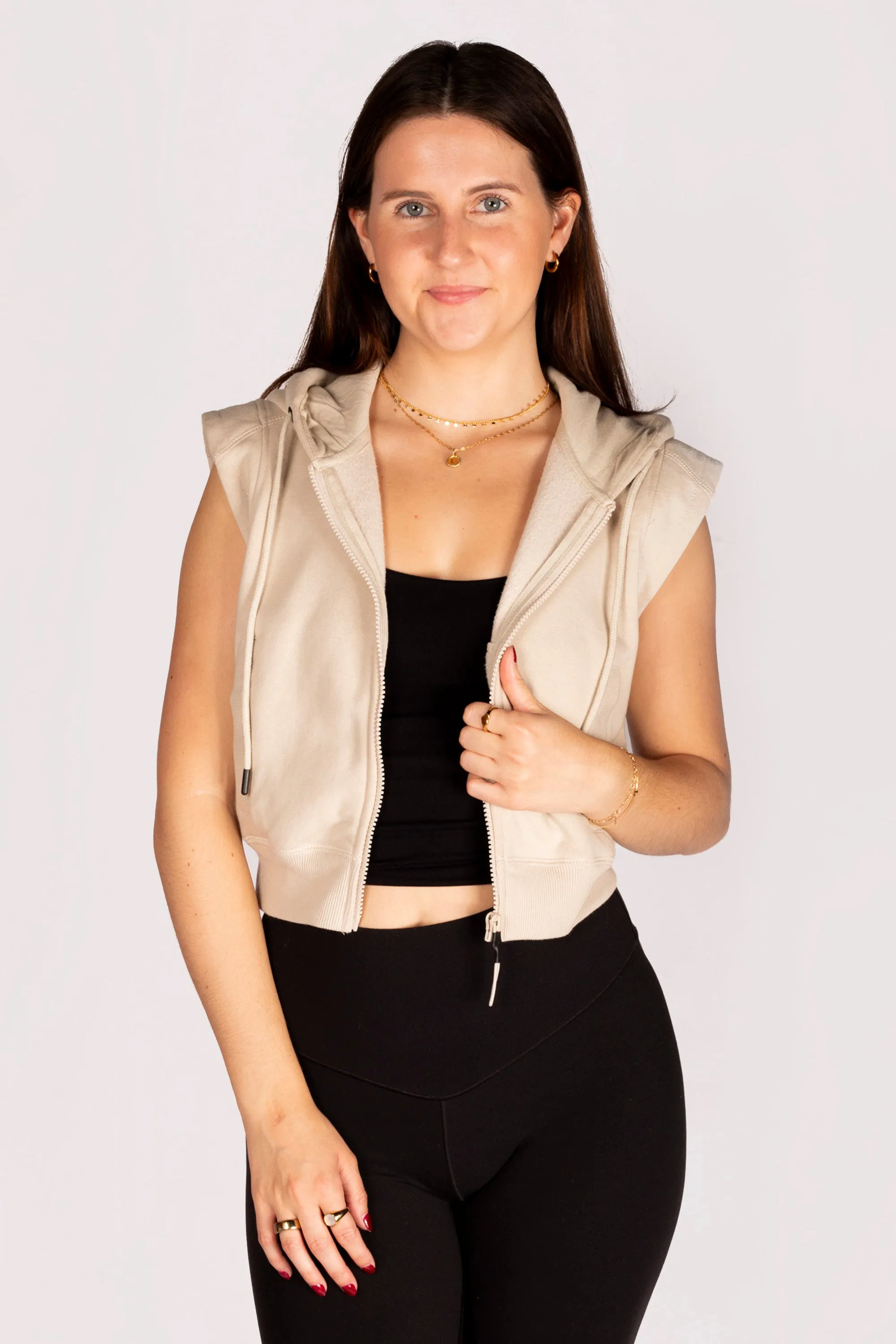 Colby Vanilla Activewear Vest - FINAL SALE