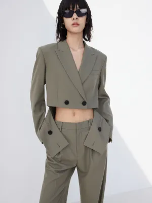 Deconstructed Hem Blazer