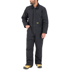 DuraDrive Men's Black Cotton Canvas Insulated Coverall