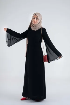 Elegant black Dress-Hijab Style Dress