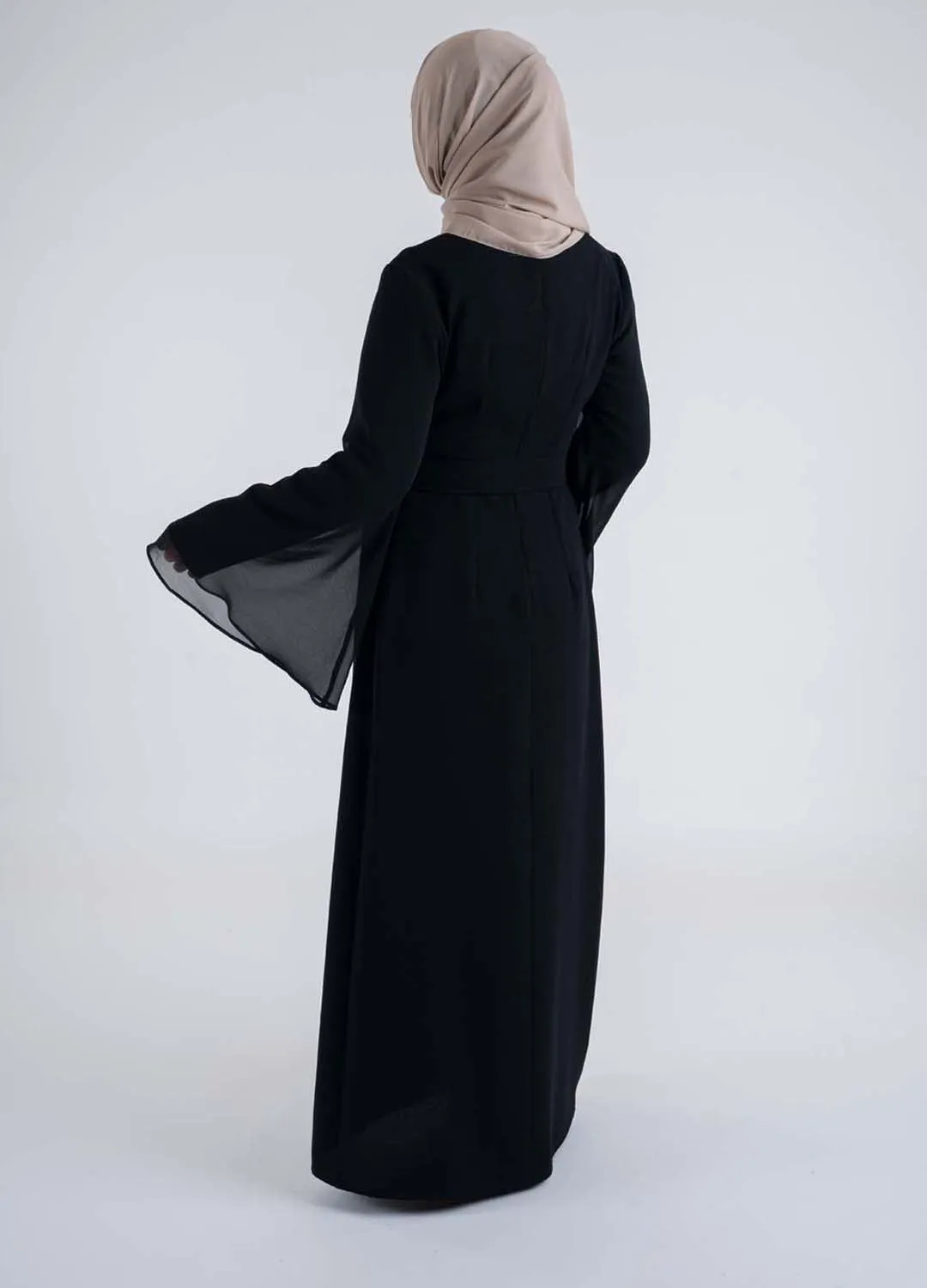 Elegant black Dress-Hijab Style Dress