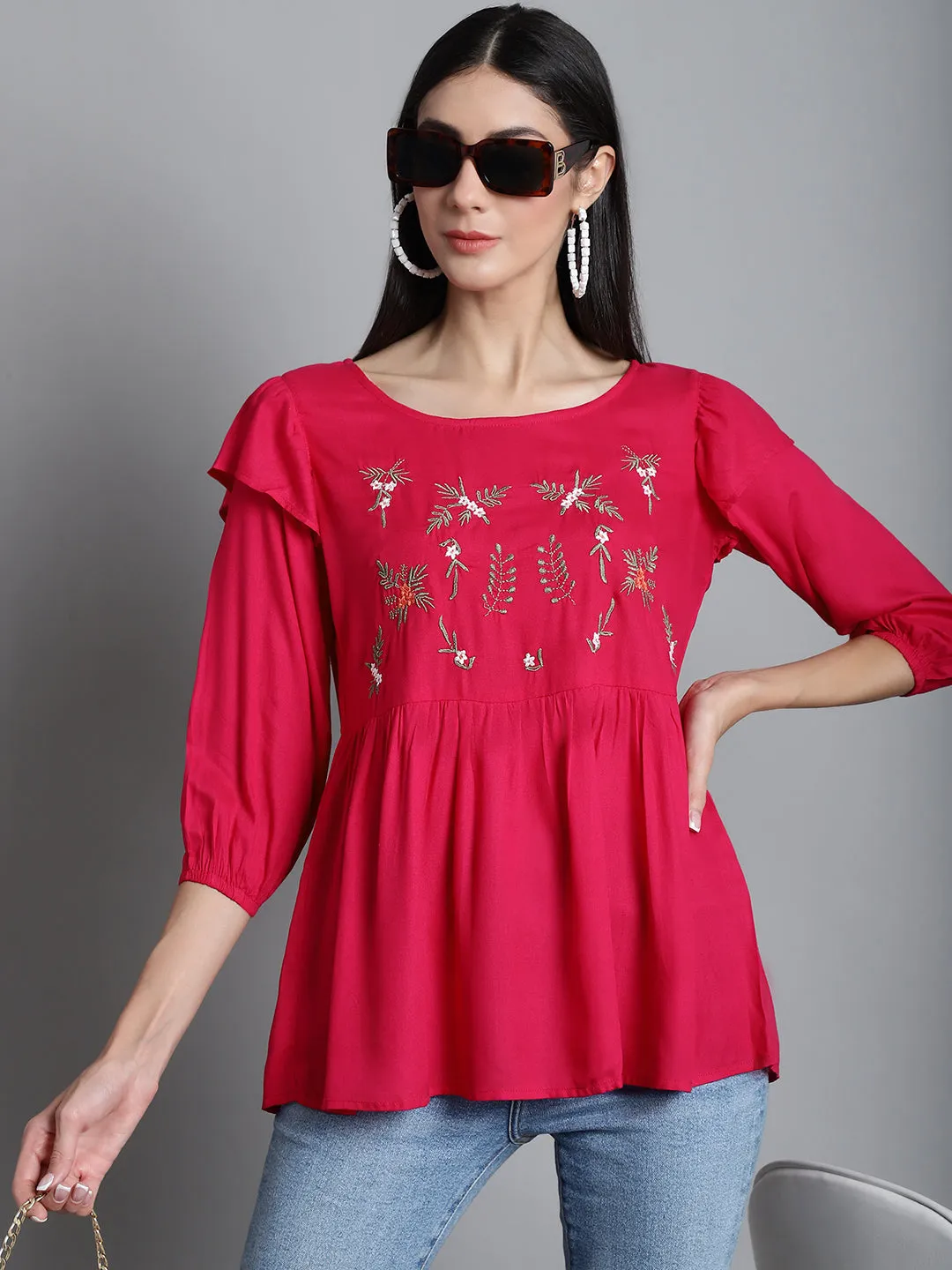 Embroidered Stylish Top