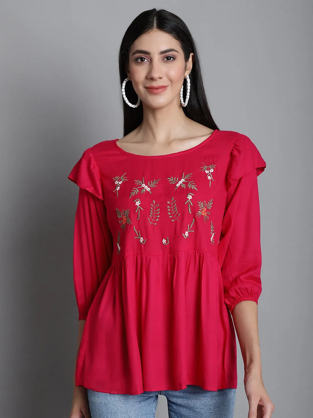 Embroidered Stylish Top