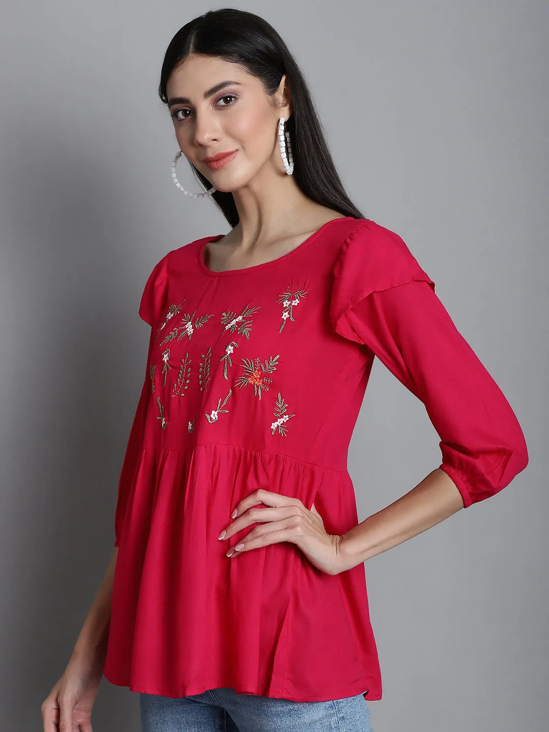 Embroidered Stylish Top