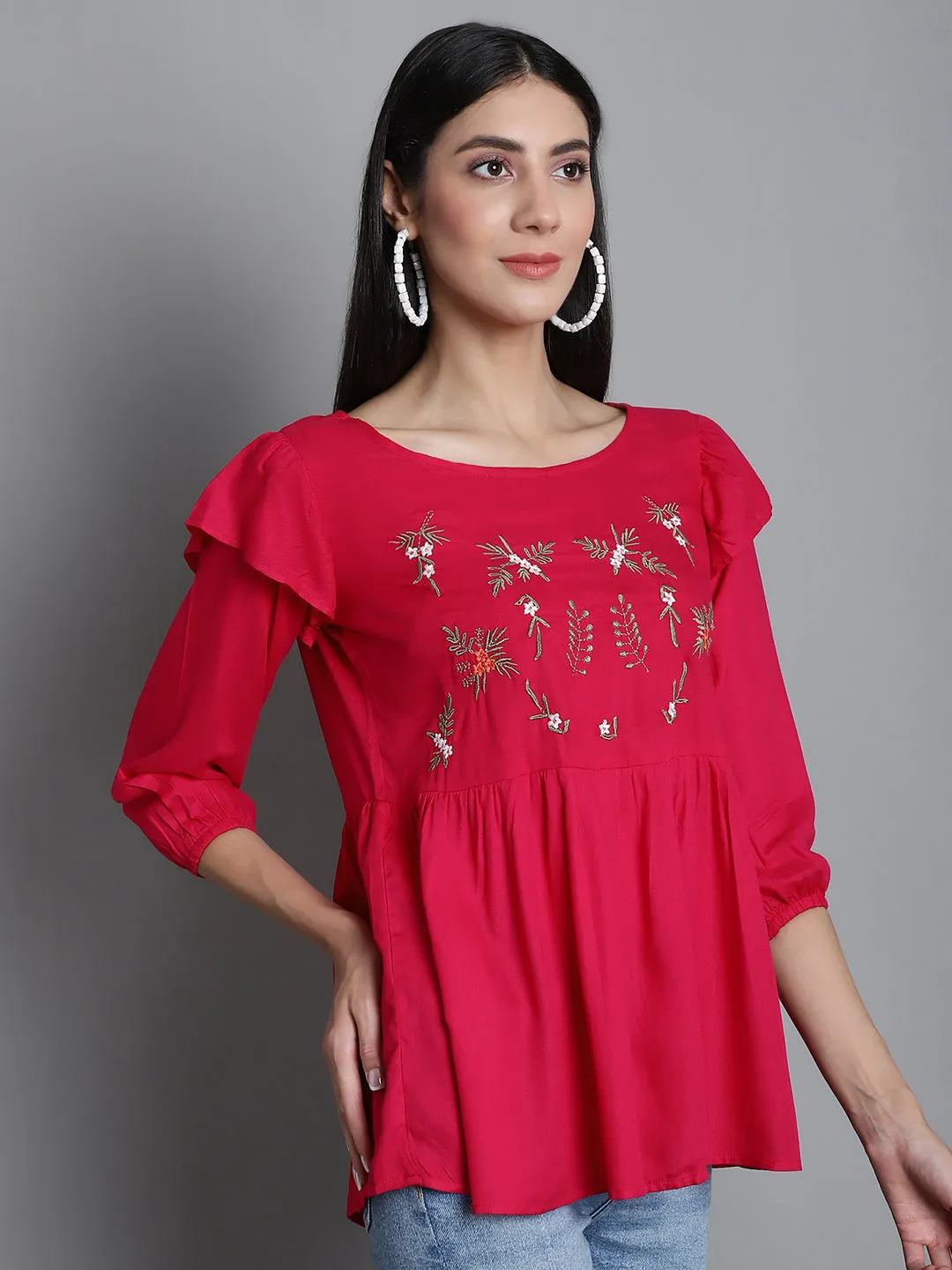 Embroidered Stylish Top