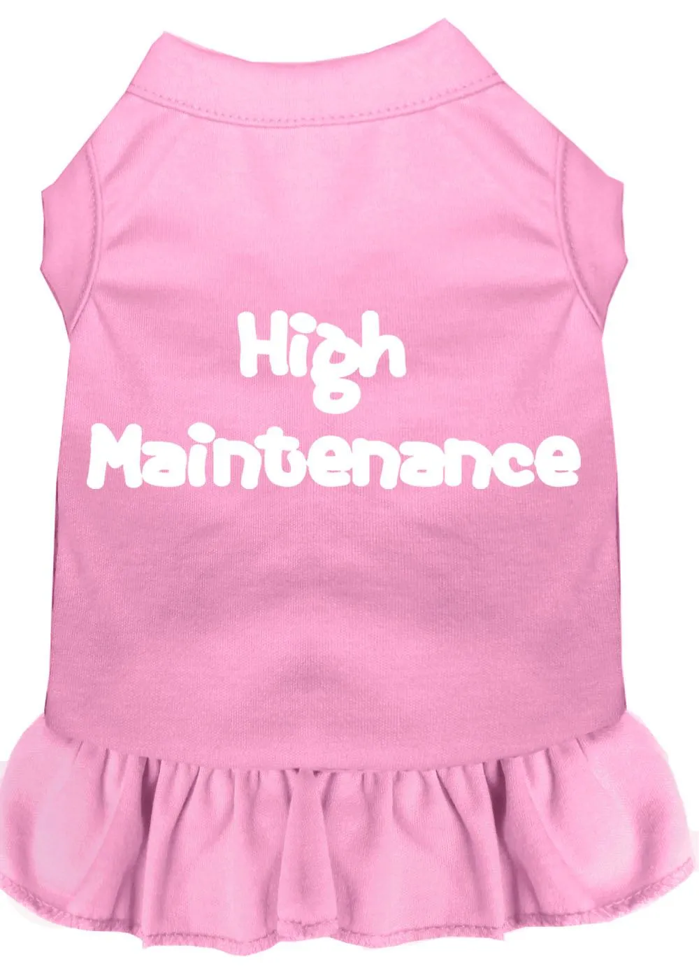 High Maintenance Screen Print Dress Light Pink 4x (22)