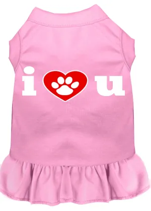 I Heart You Screen Print Dress Light Pink 4x (22)