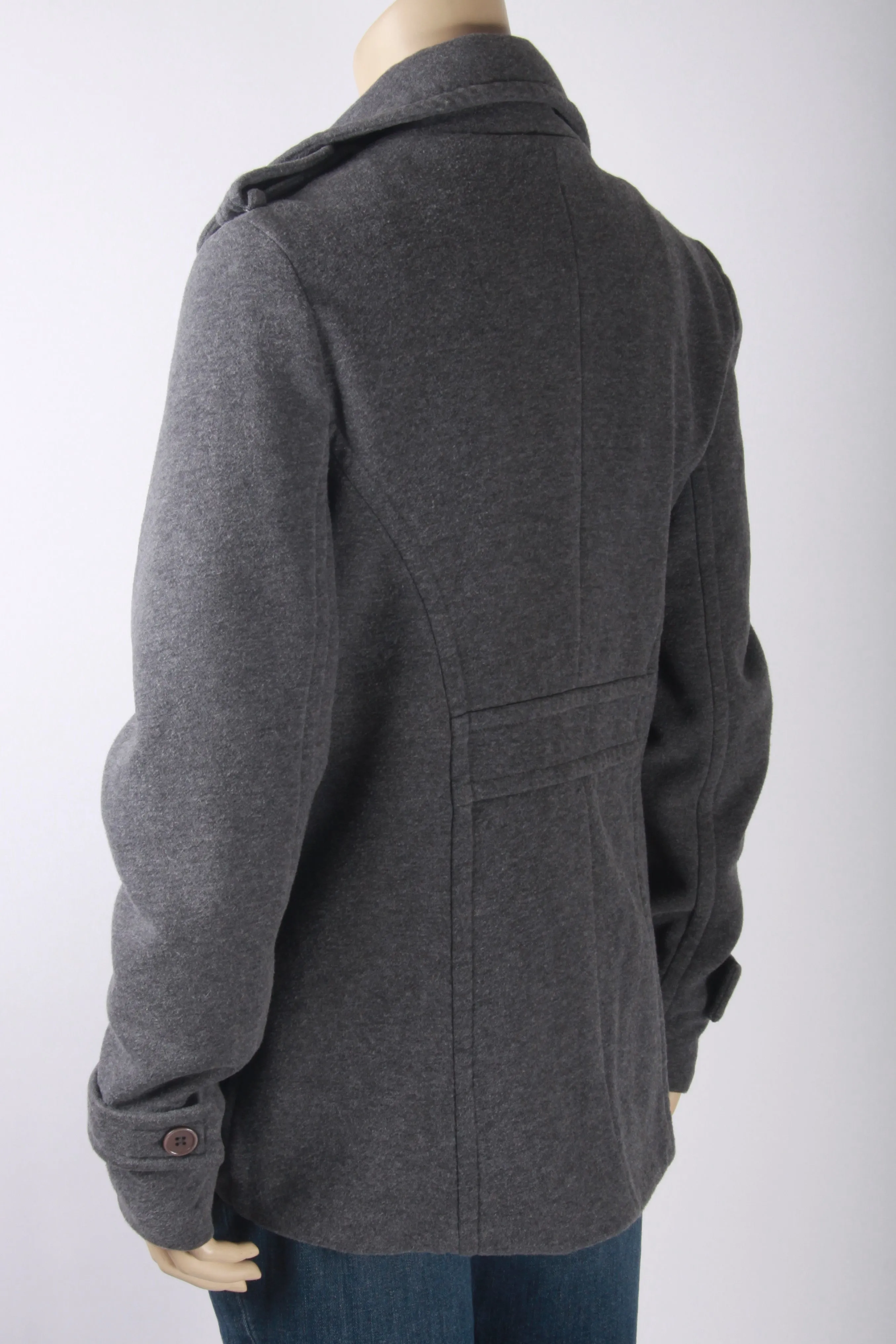 Iris Basic Gray Peacoat-Size Large