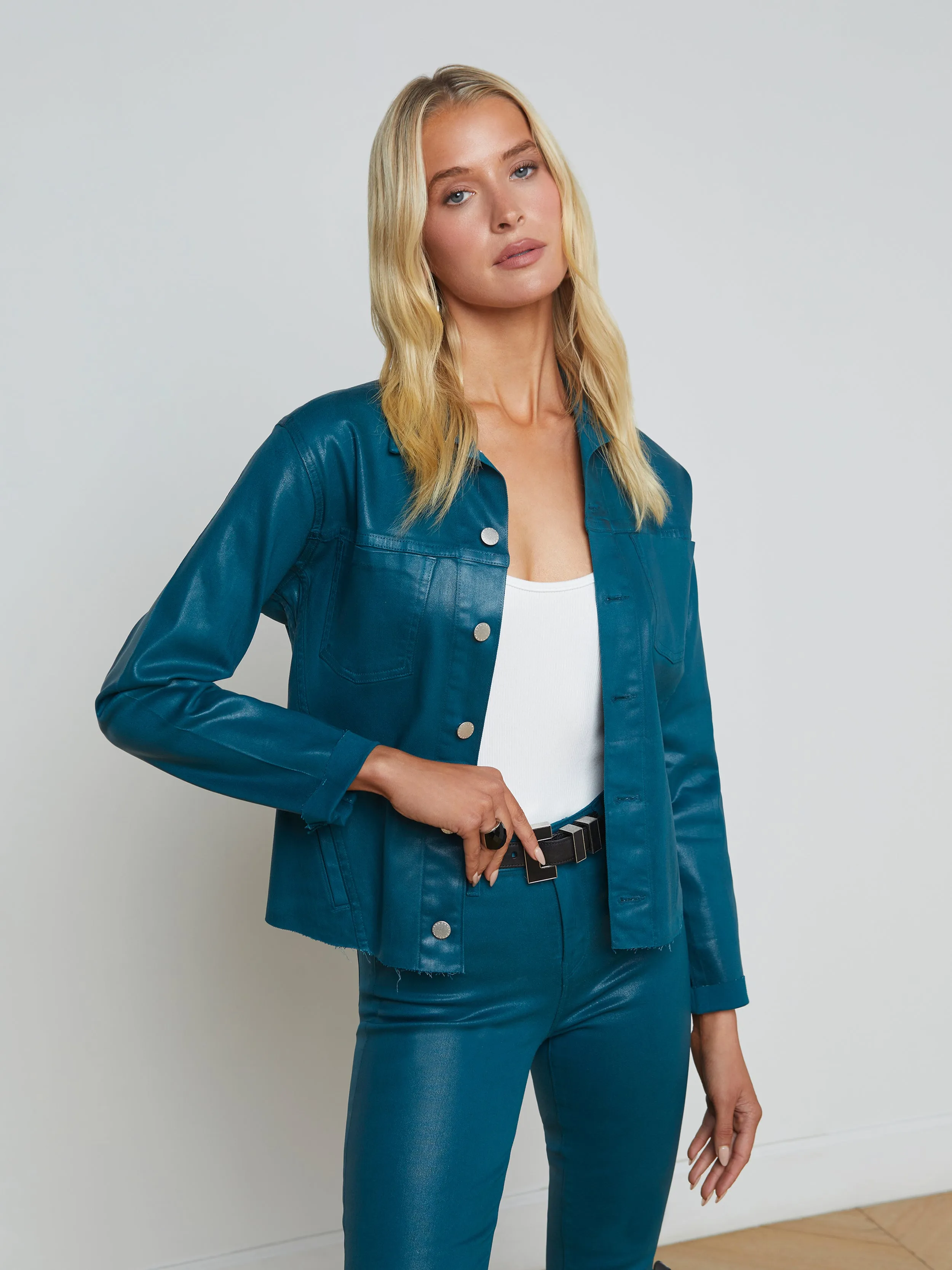 Janelle Coated Denim Jacket