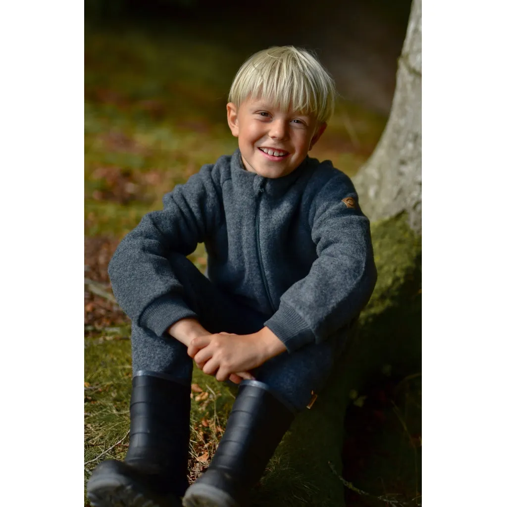 Junior Wool Pants - Anthracite Melange