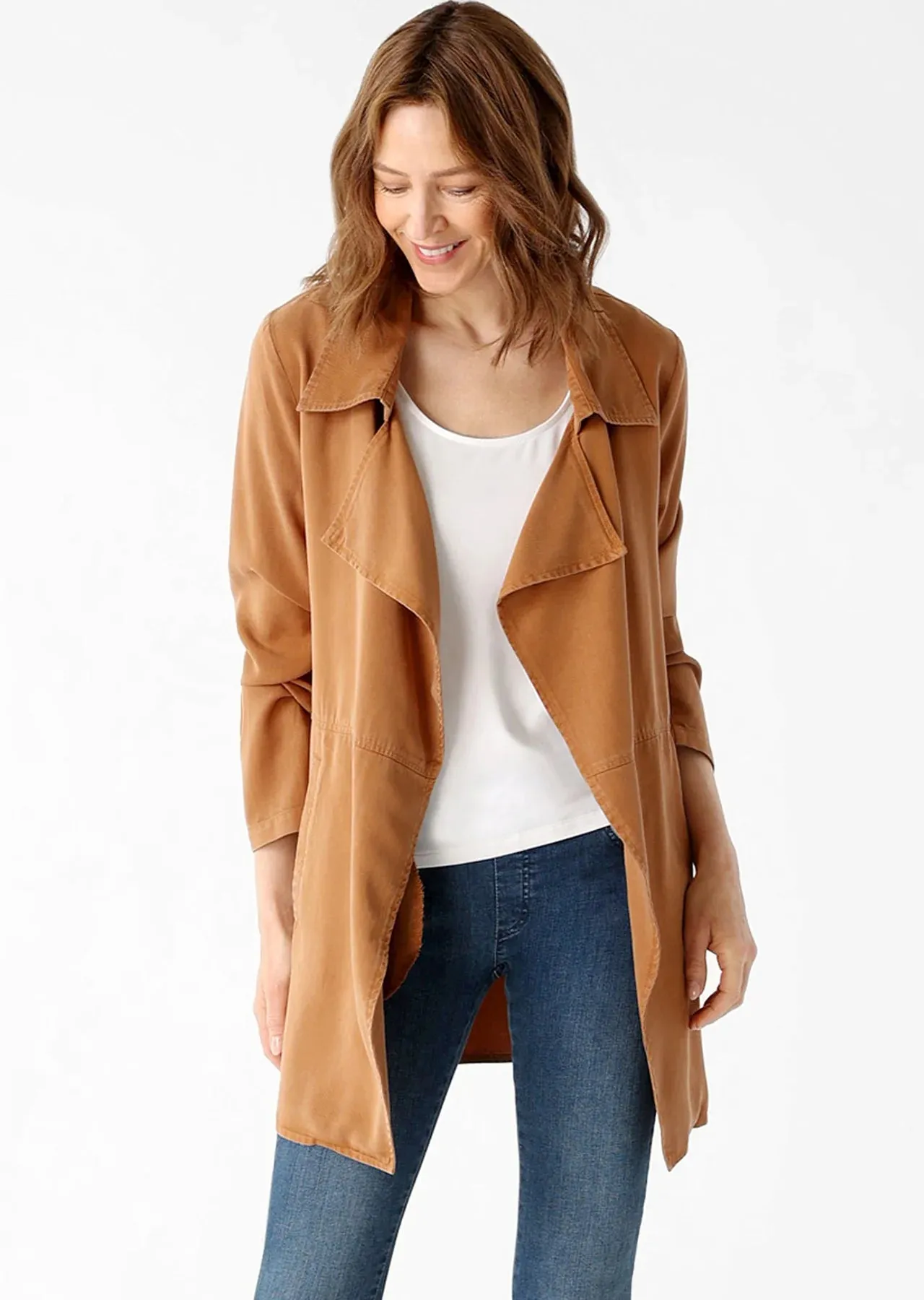 Long Sleeve Trench Coat Kerry Twill