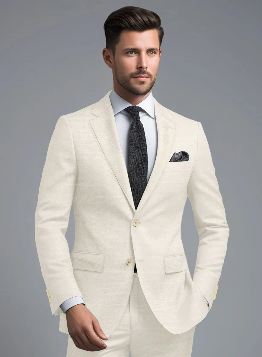 Loro Piana Bianchi Wool Silk Linen Suit