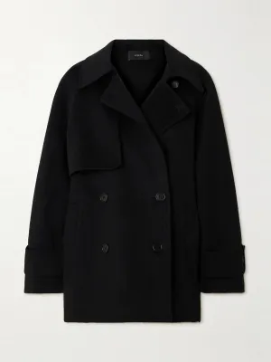 Marne double-breasted wool and cashmere-blend coat