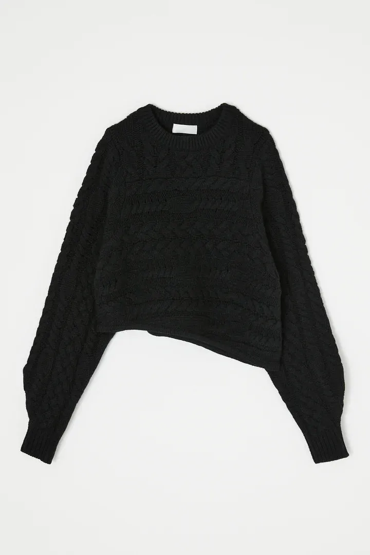 Moussy MV Cable Knitting Sweater