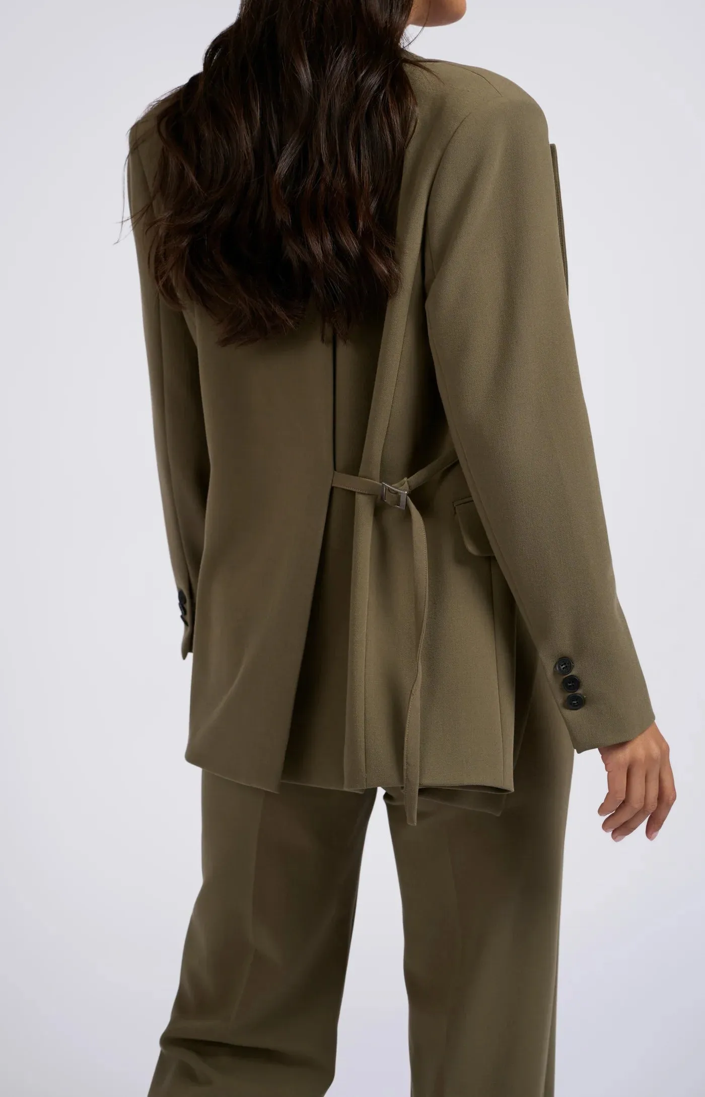 Oversized Blazer in Dark Green