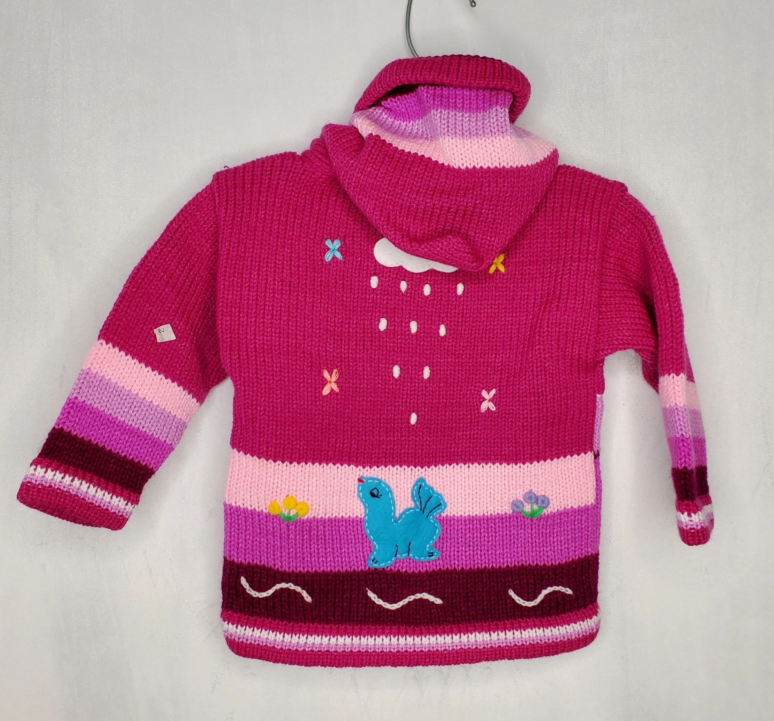 Peruvian Sweater - Fushia 1-2yr