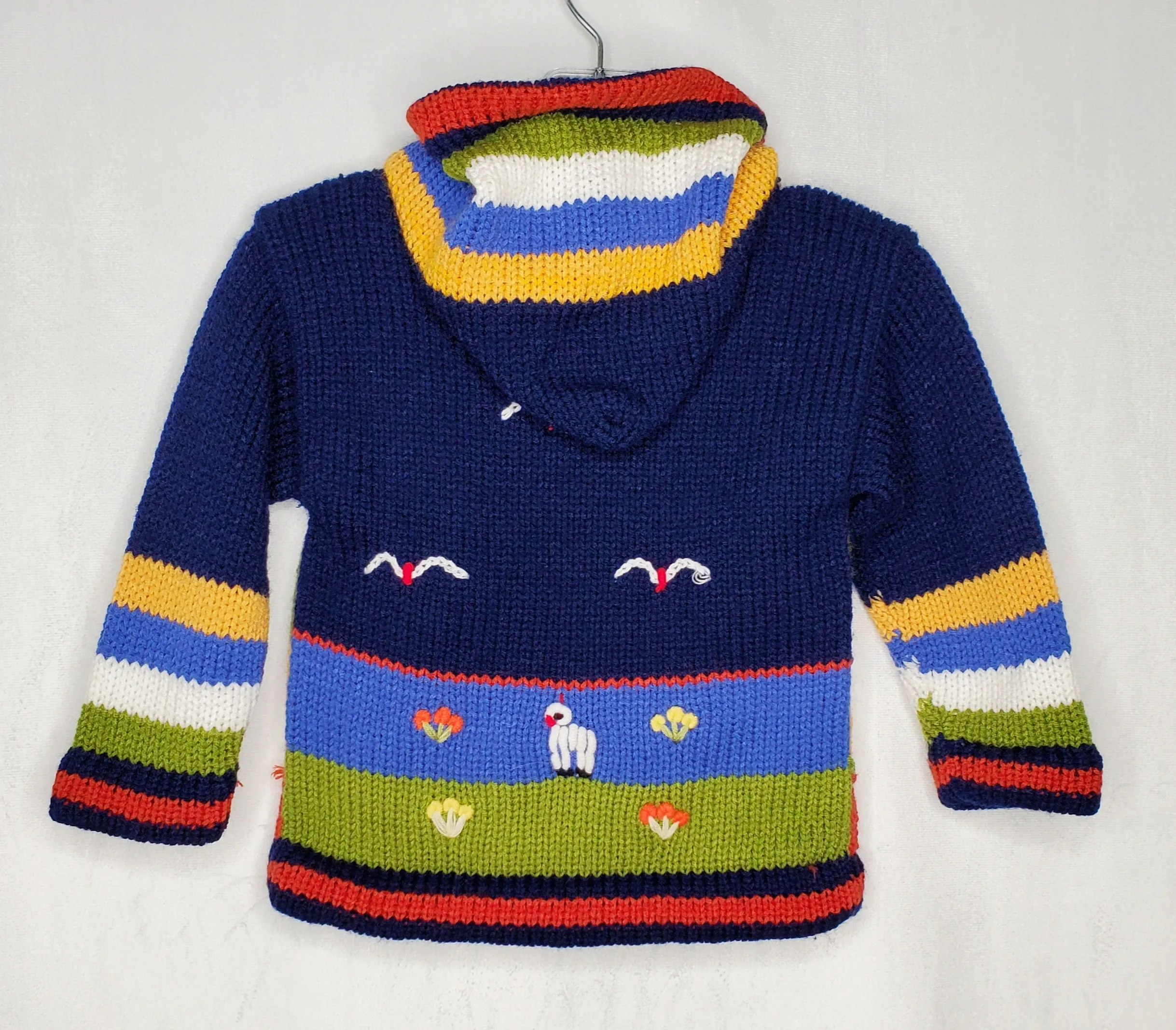 Peruvian Sweater Navy 0-18m