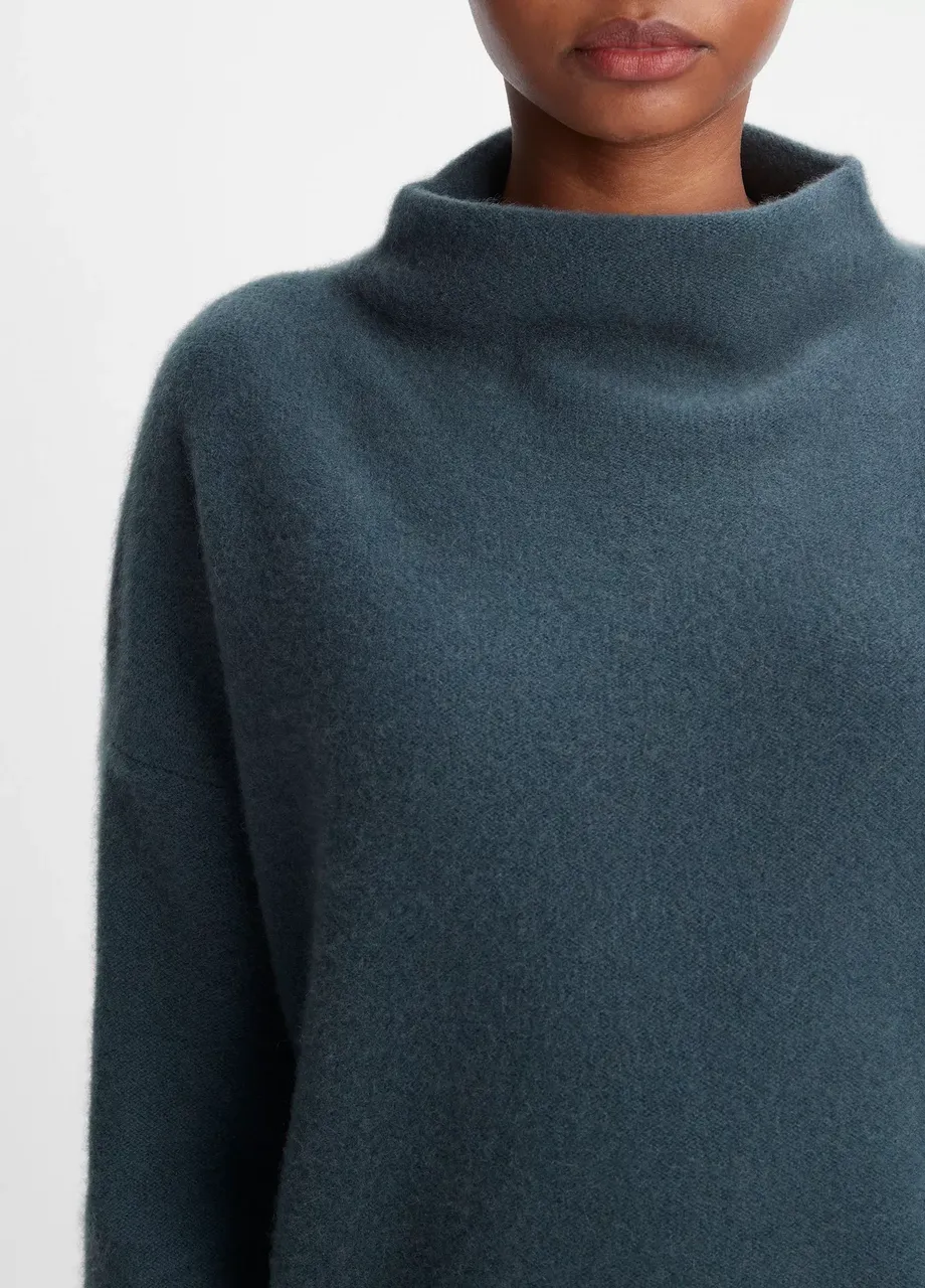 Plush Cashmere Funnel Neck Sweater