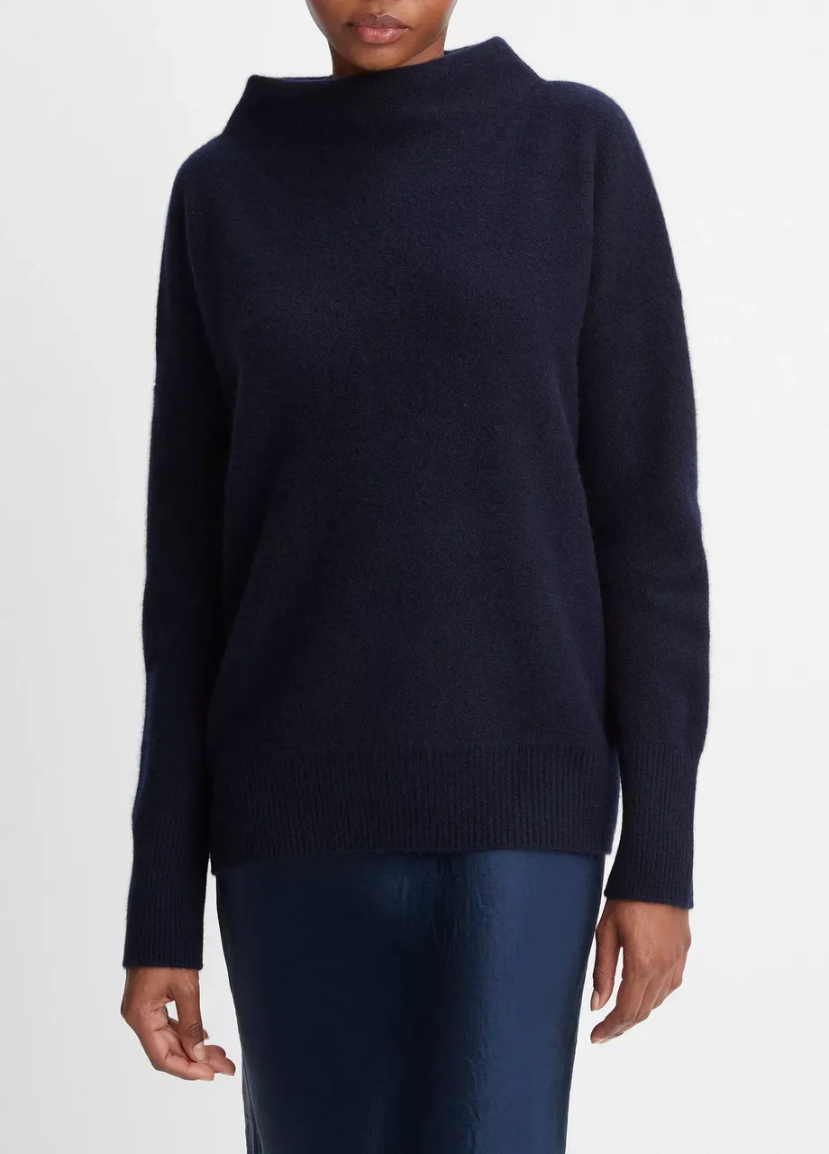 Plush Cashmere Funnel Neck Sweater