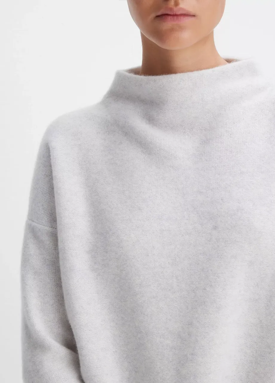 Plush Cashmere Funnel Neck Sweater