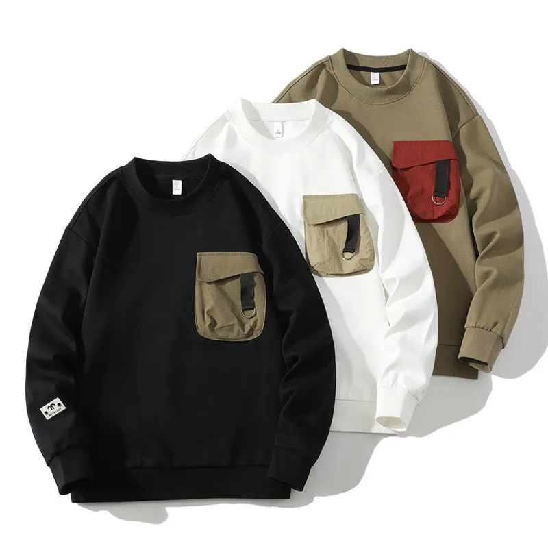 Pocket Casual Long-Sleeve Sweatshirt