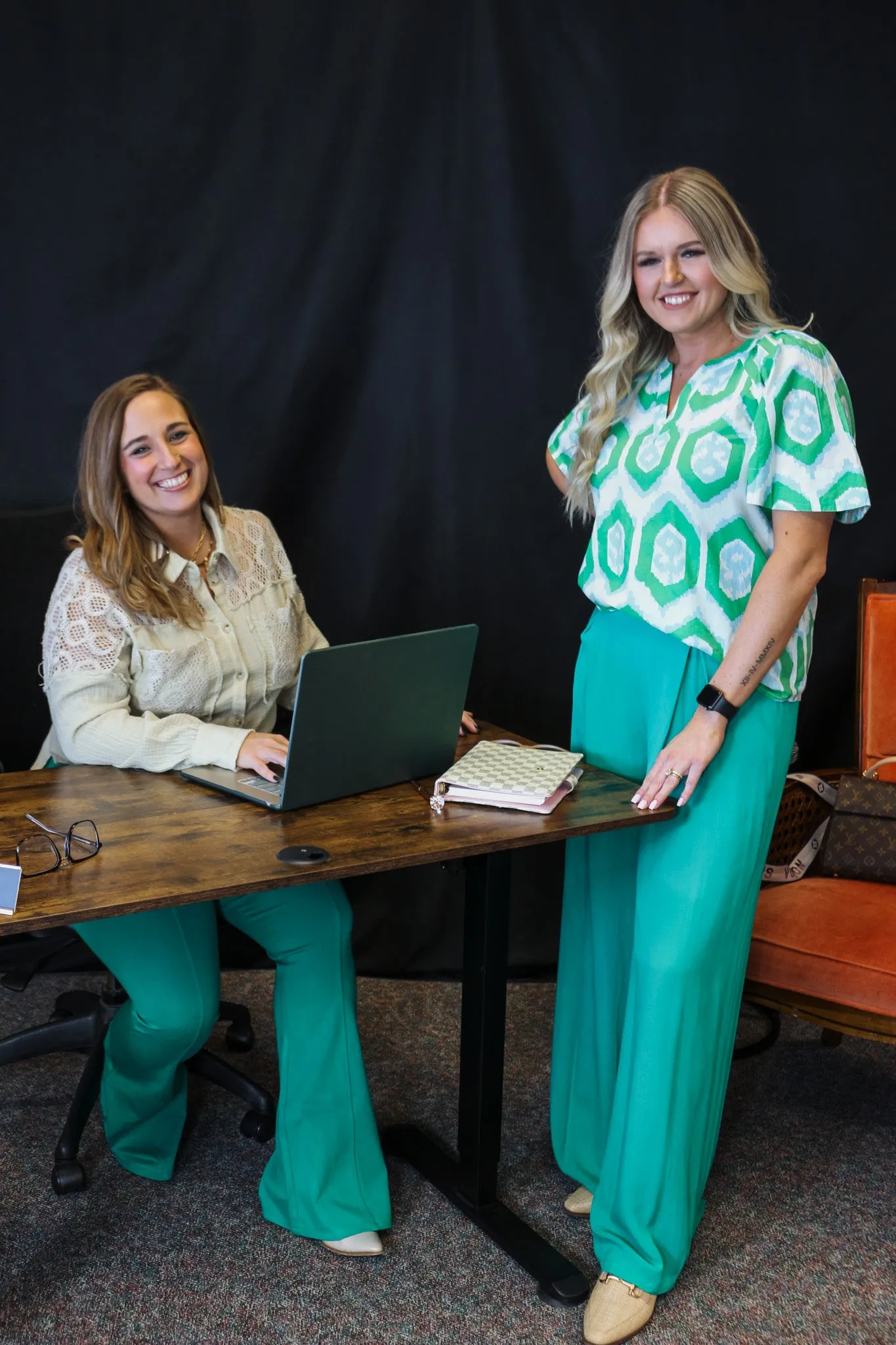 Preppy Perfection Jade Green Dress Pants