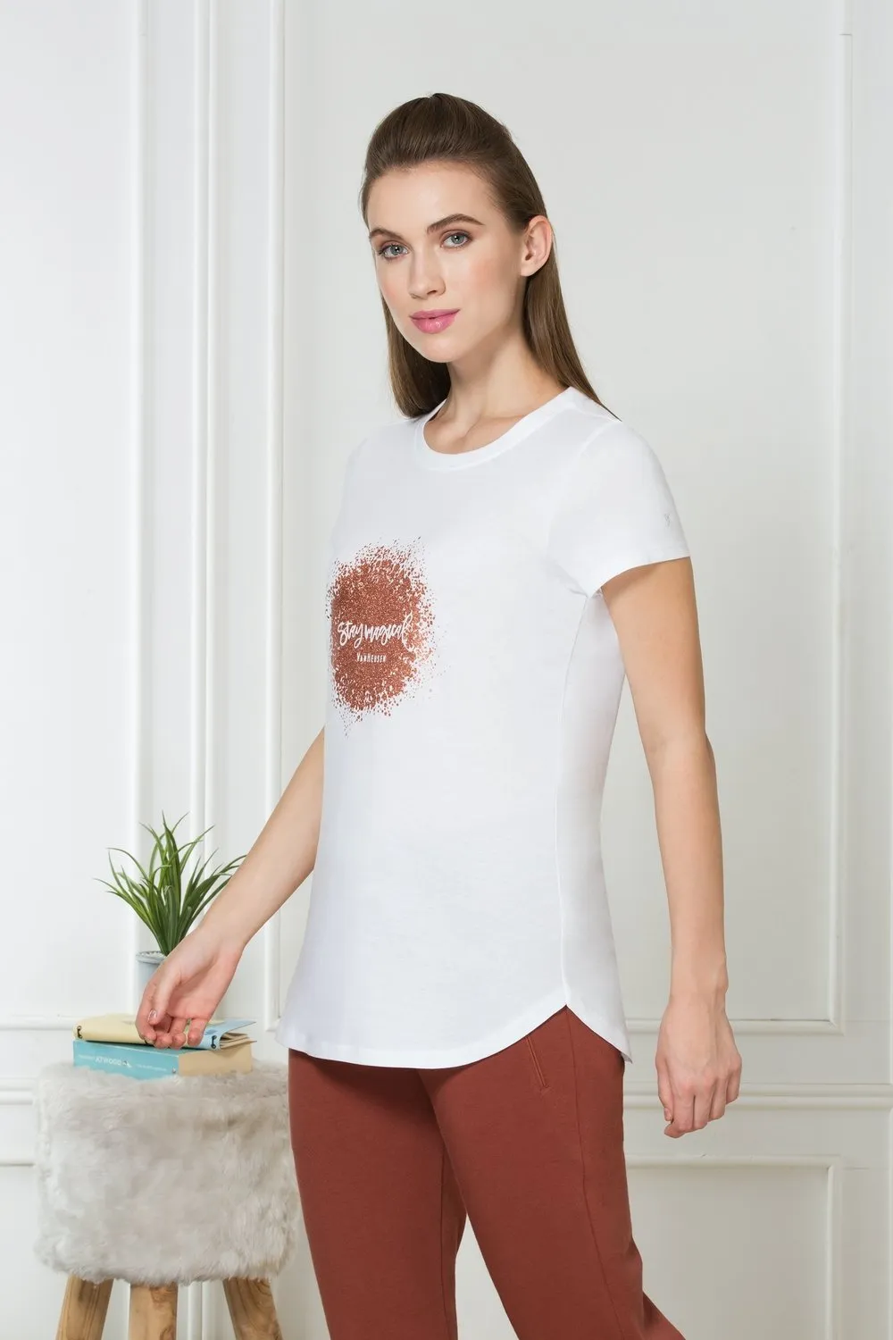 stylish Printed Cotton Every day Wear t-shirt tops for Women