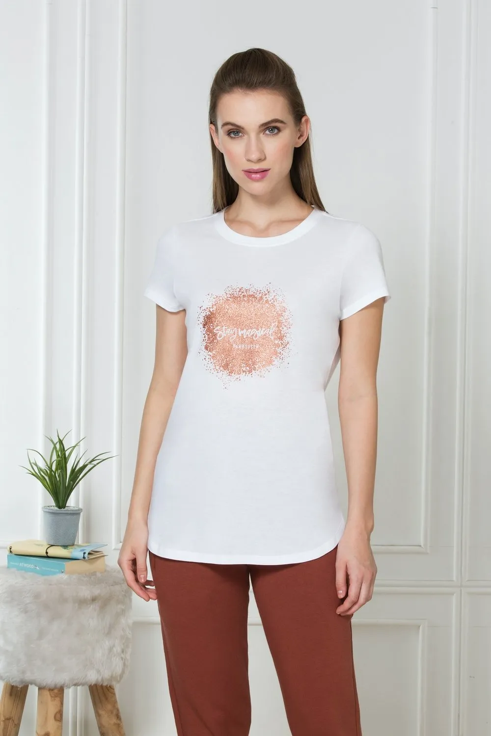 stylish Printed Cotton Every day Wear t-shirt tops for Women