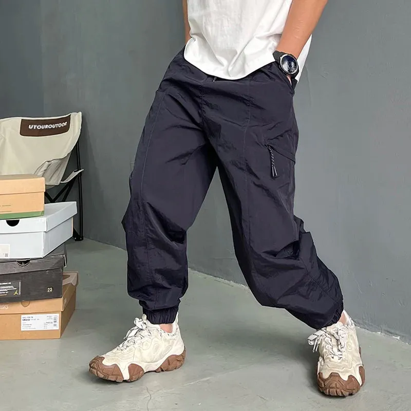 Vintage Thin Jogging Pants Streetwear Sweatpants Casual Joggers