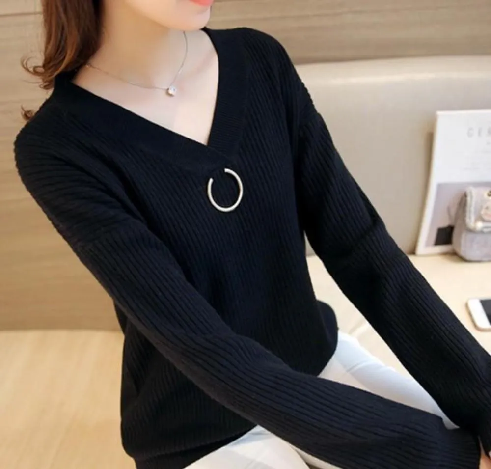 Womens V Neck Sweaters